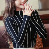 LOVEMI - Lovemi - Striped slim sweater