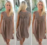 Upgrade Your Look with Our Chiffon Sleeve Dress -Brown-11