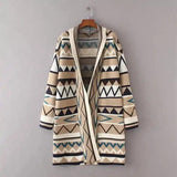 LOVEMI - Lovemi - Wavy striped cardigan coat