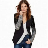 Women Thin Jacket Coat Spring Autumn Long Sleeve Lapel-1