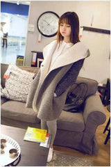 Hooded Fleece-Lined Winter Coat-Grey-2