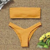 Manufacturers Spot European And American Bikini Swimsuits-Khaki-7