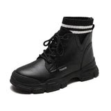 Martin boots women tide single boots short boots women-Black-2