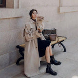 Mid-length and Small Autumn Korean Style Loose Fashion Coat-3