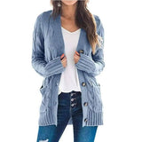 Mid-length Sweater Cardigan-11