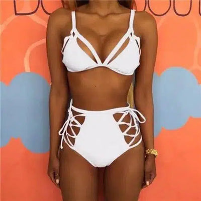 Multi-string bikini-White-4