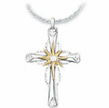 Octagonal Star Cross Alloy Pendant-2