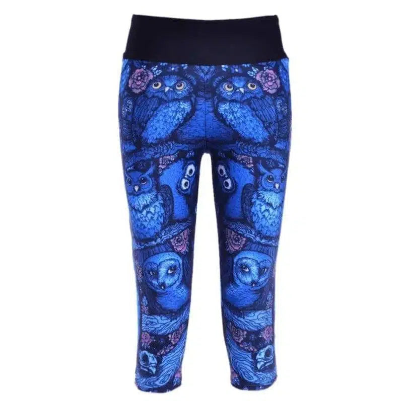 LOVEMI - Lovemi - point pants women's leggings Blue Owl digital