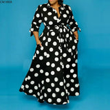 Polka Dot Maxi Dress: Chic Plus-Size Fashion Trend-2