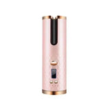 Rechargeable Automatic Hair Curler Women Portable Hair-Pink-4