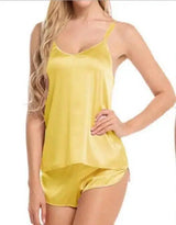 Sexy Lingerie V-neck Sexy Lingerie-Yellow-3