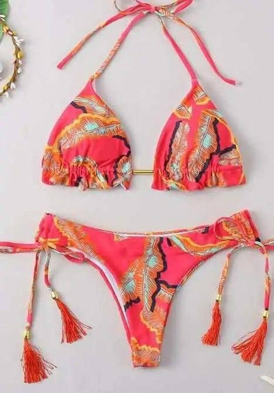 Split Bikini 25 Color Explosive Plus Color Swimsuit-Printing5-6