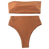 Summer swimwear bikini-Darkorange-1