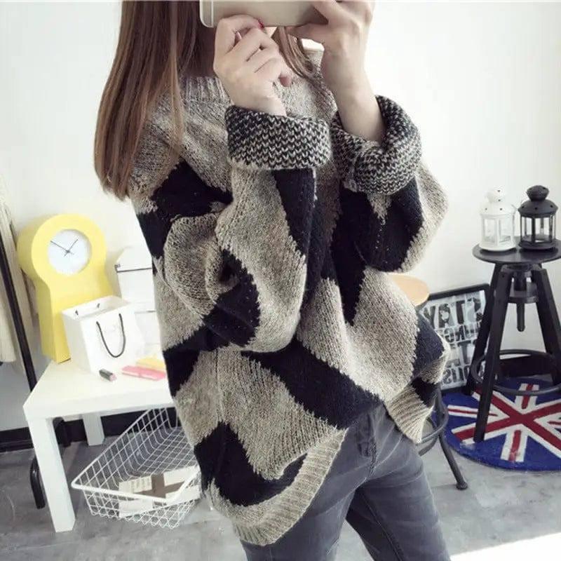 Sweater pullover sweater coat-Shallow Click-1