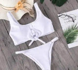 The Europe And The United States Sexy Swimsuit Bikini-White-5