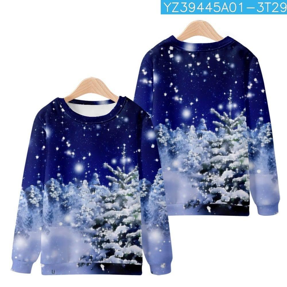 Trendy Christmas Creative Printing Round Neck Long Sleeve-6