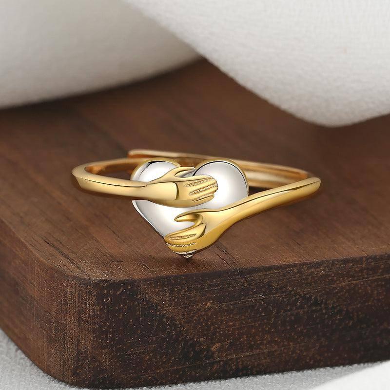 Unique Heart-Shaped Gold Ring | Elegant Jewelry-1