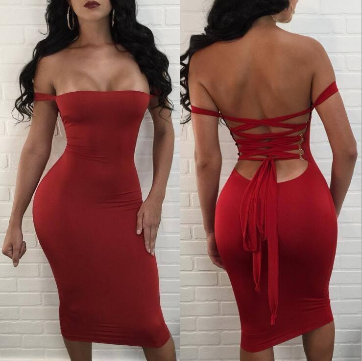 Wholesale Sexy Club Dress Bodycon Dress Women Bandage-1