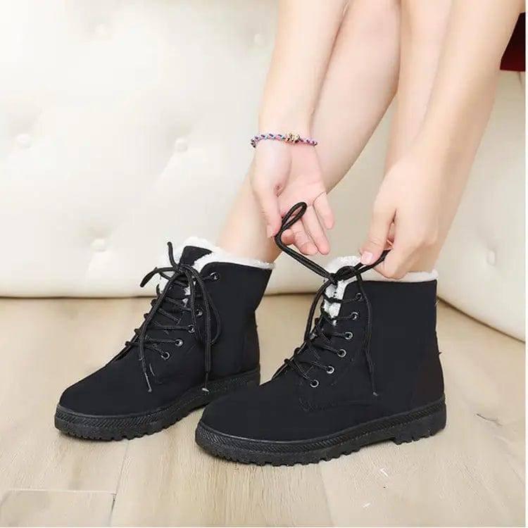 Winter Snow Boots With Warm Plush Ankle Boots For Women-3