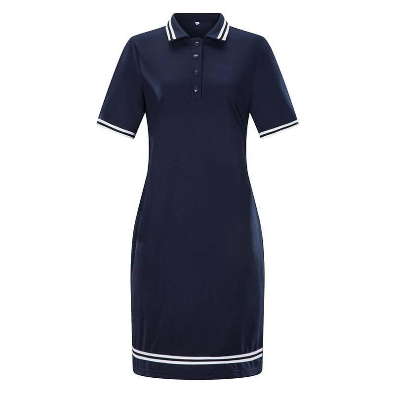 Women Polo Dress Big Size 6XL Oversized Above Knee Mini-3