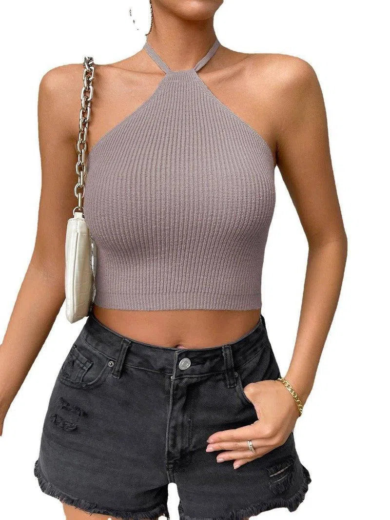 Women's Fashion Suspenders Knitted Top-10