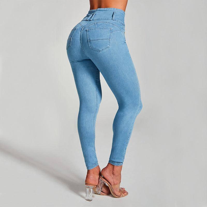 Fitted Ladies' Stretch Jeans-3