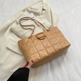 Women Shoulder Bags New Trendy Chic Chanel-style Rhombus Chain Bag-1