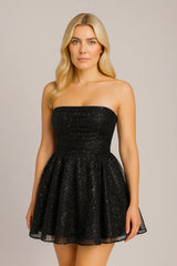 Csőfelső csipkeruha hátul, csípős nyári divatos ezüst / S